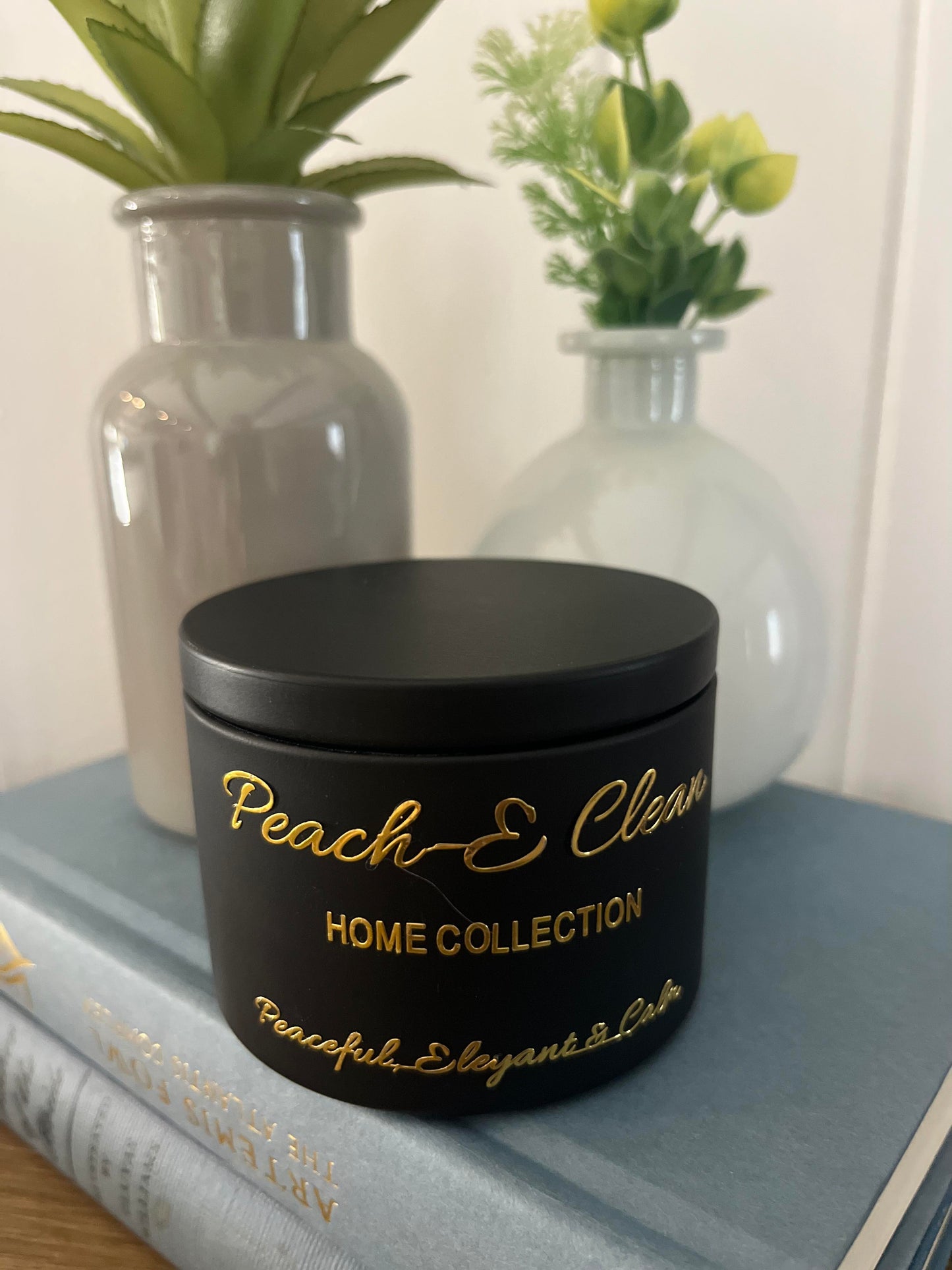 Peach-E Clean Home Collection Lavender Leaves™ Organic Candle