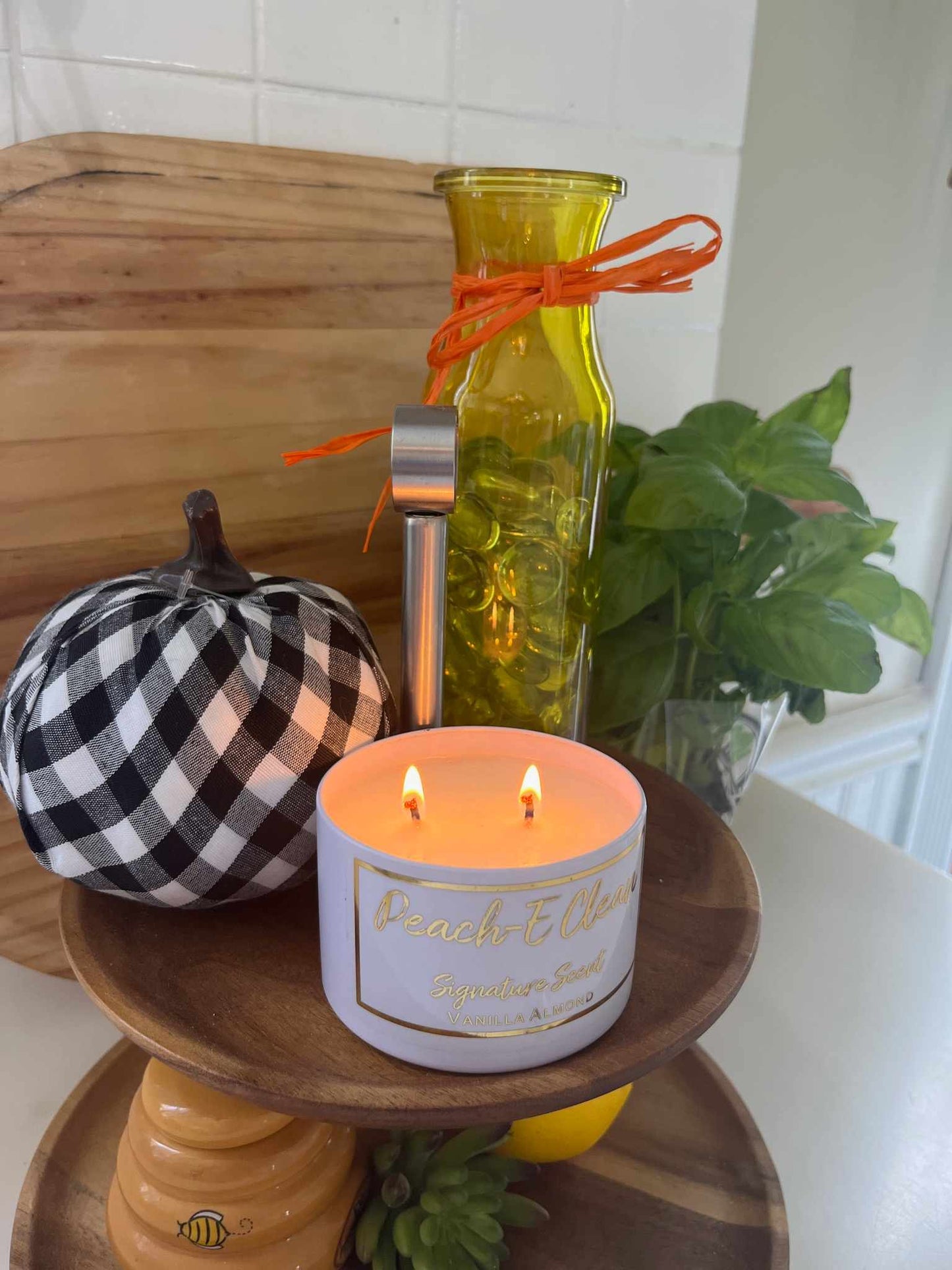 Peach-E Clean Home Collection Lemon Wedge™ Organic Candle